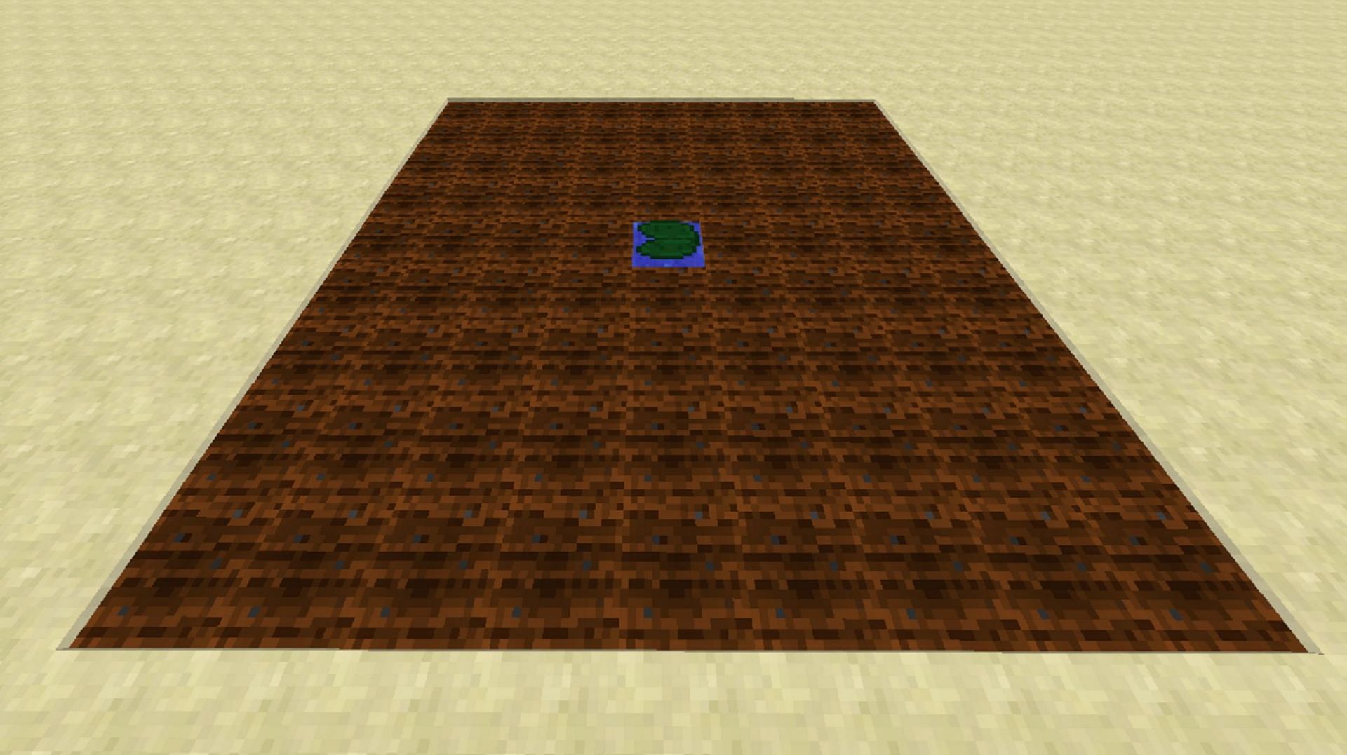 Water saturating farmland blocks has a defined reach (Image via Minecraft Amino)