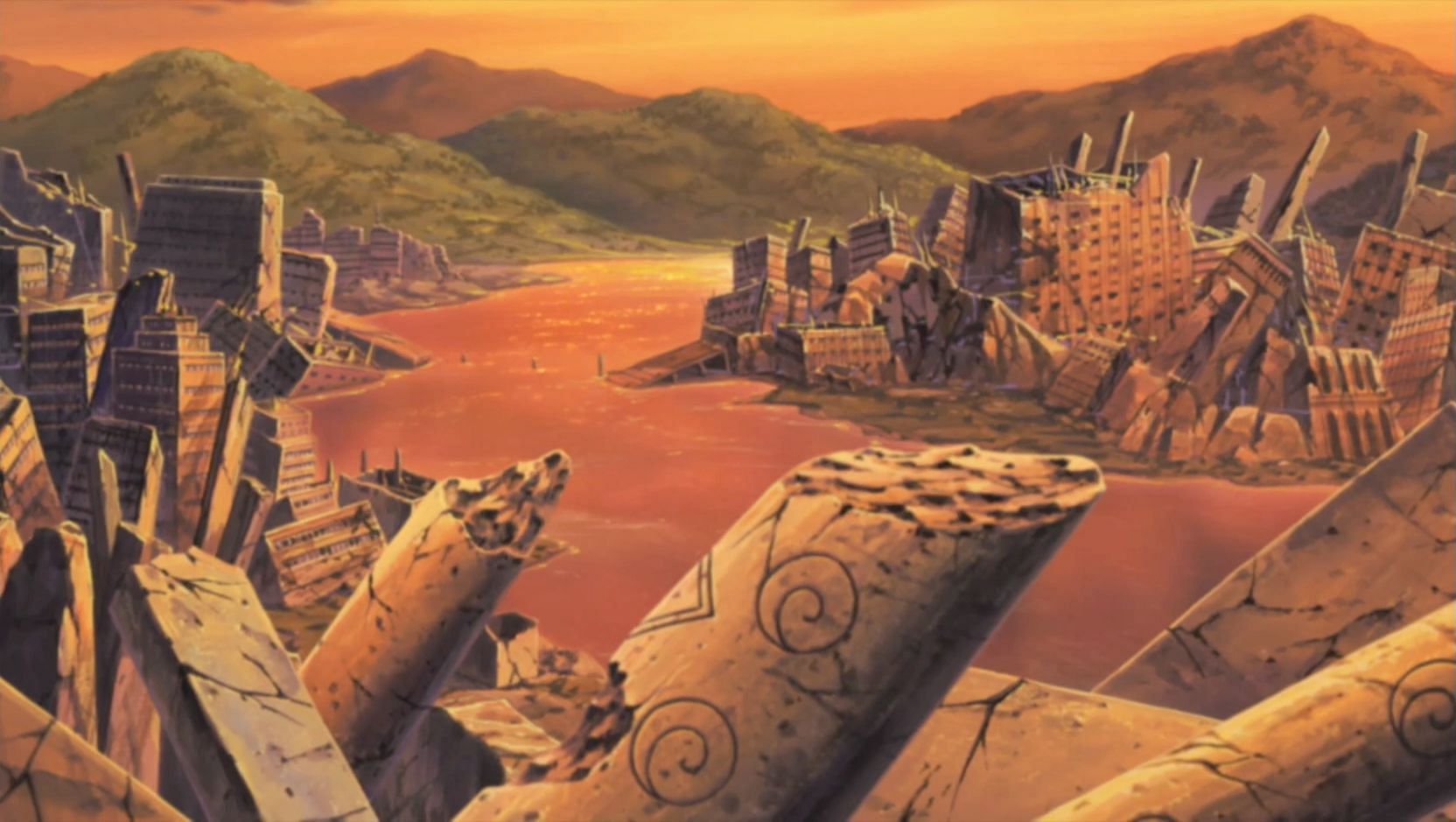 Uzumaki&#039;s home village was destroyed by five nations (Image via Pierrot)