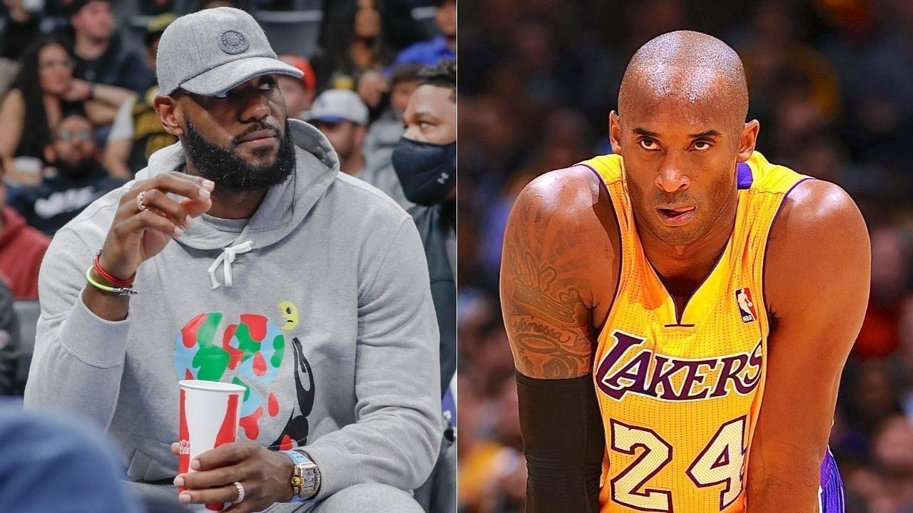 [From left to right] NBA superstars LeBron James and Kobe Bryant