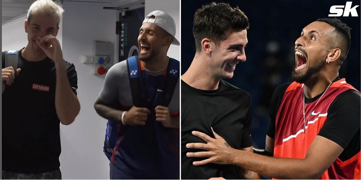 Nick Kyrgios and Thanasi Kokkinakis jam to Backstreet Boys before ATP Finals loss