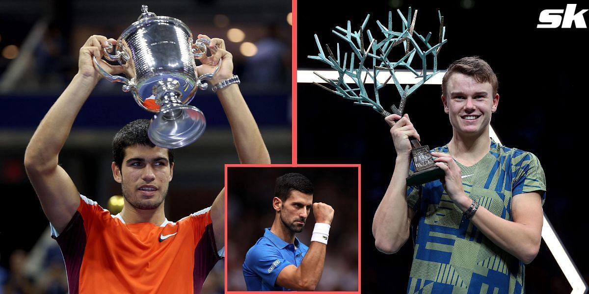Novak Djokovic heaped praise on Carlos Alcaraz and Holger Rune