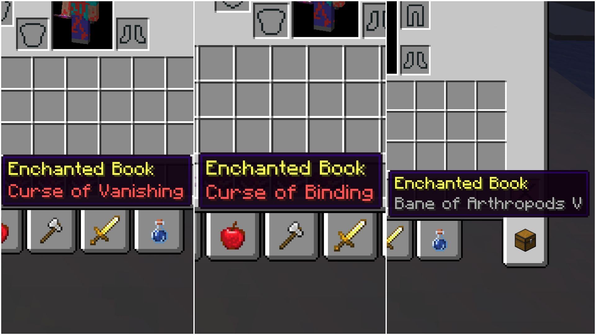 Several enchantments are not worth using in Minecraft (Image via Sportskeeda)