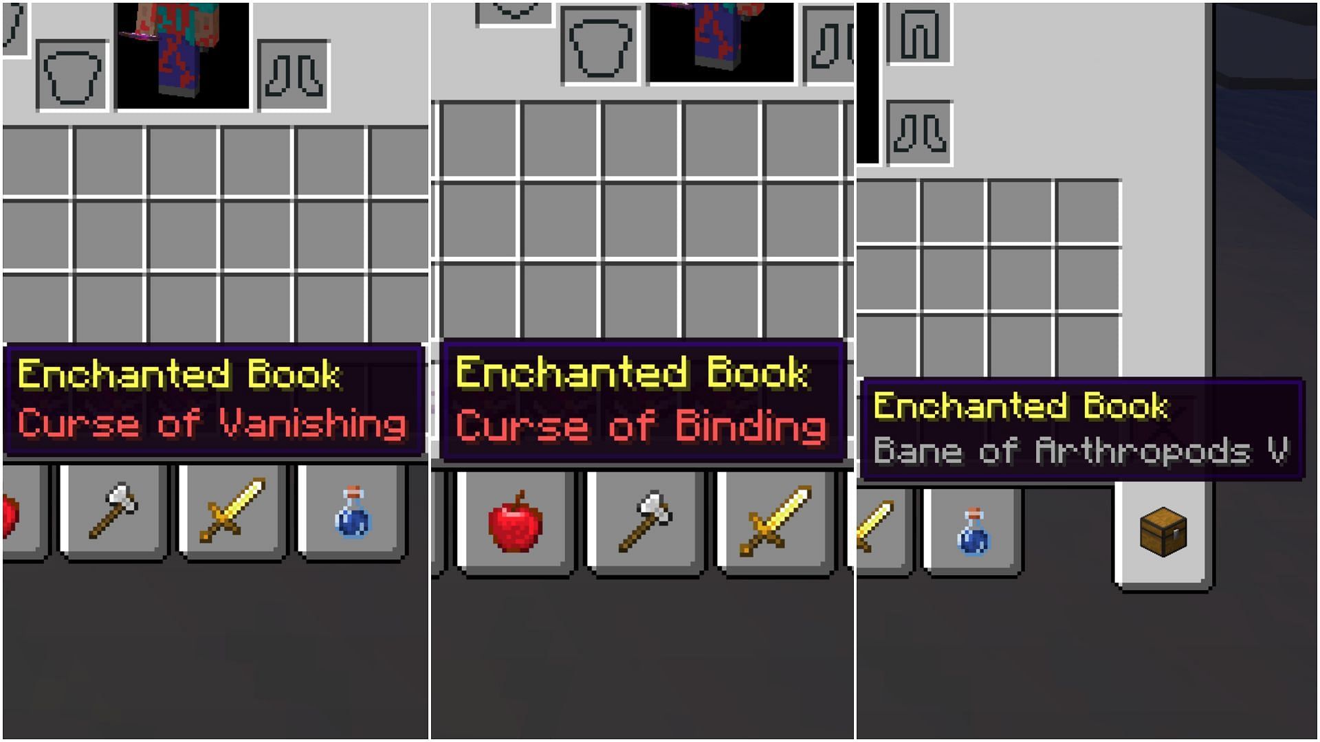 How does the Curse of Vanishing work in Minecraft?