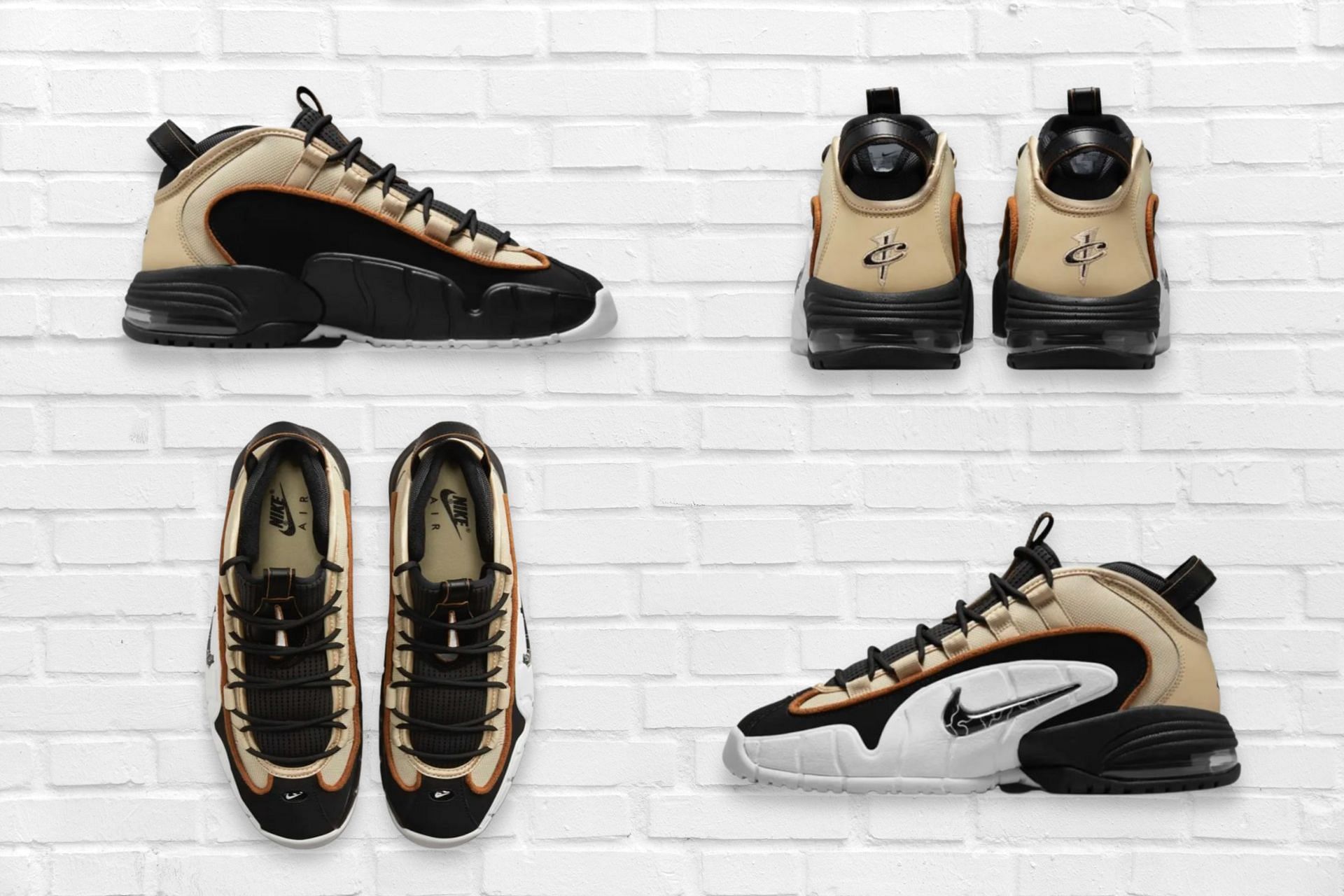 Here&#039;s a detailed look at the upcoming Nike Air Max Penny 1 Rattan shoe (Image via Sportskeeda)