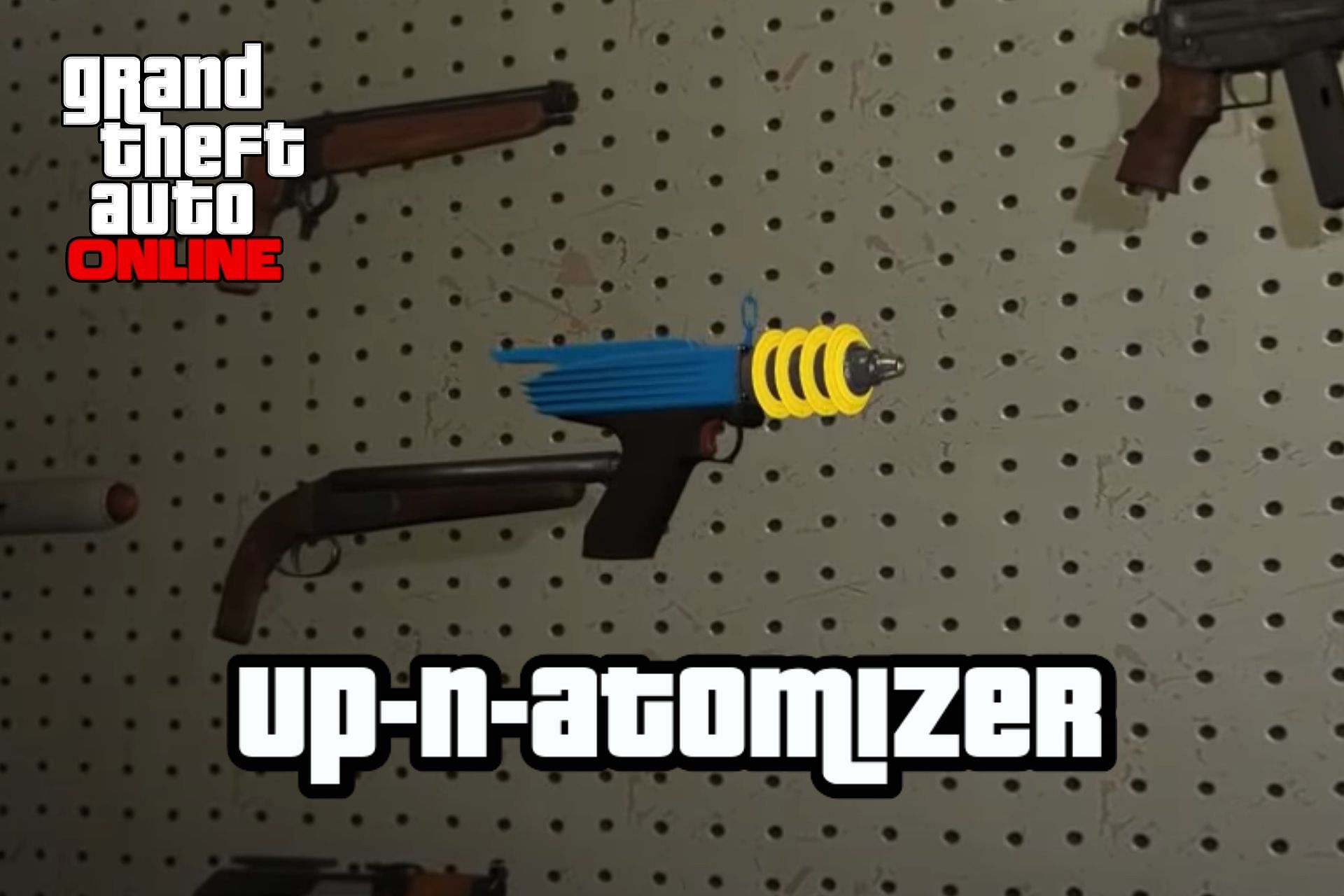 The Up-n-Atomizer is a must-have weapon in GTA Online (Image via Rockstar Games)