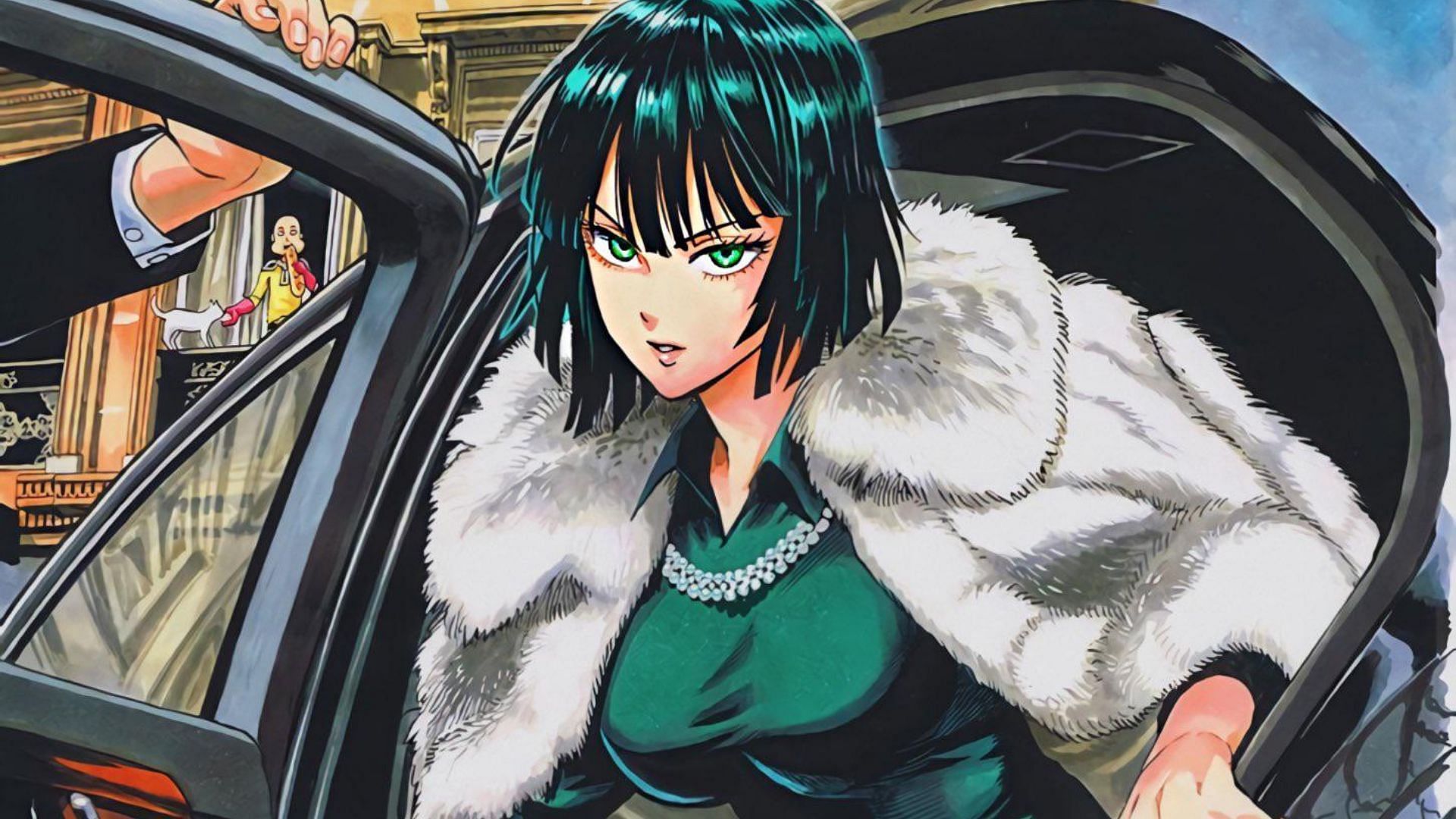 Fubuki getting out of a car (Image via Yusuke Murata)