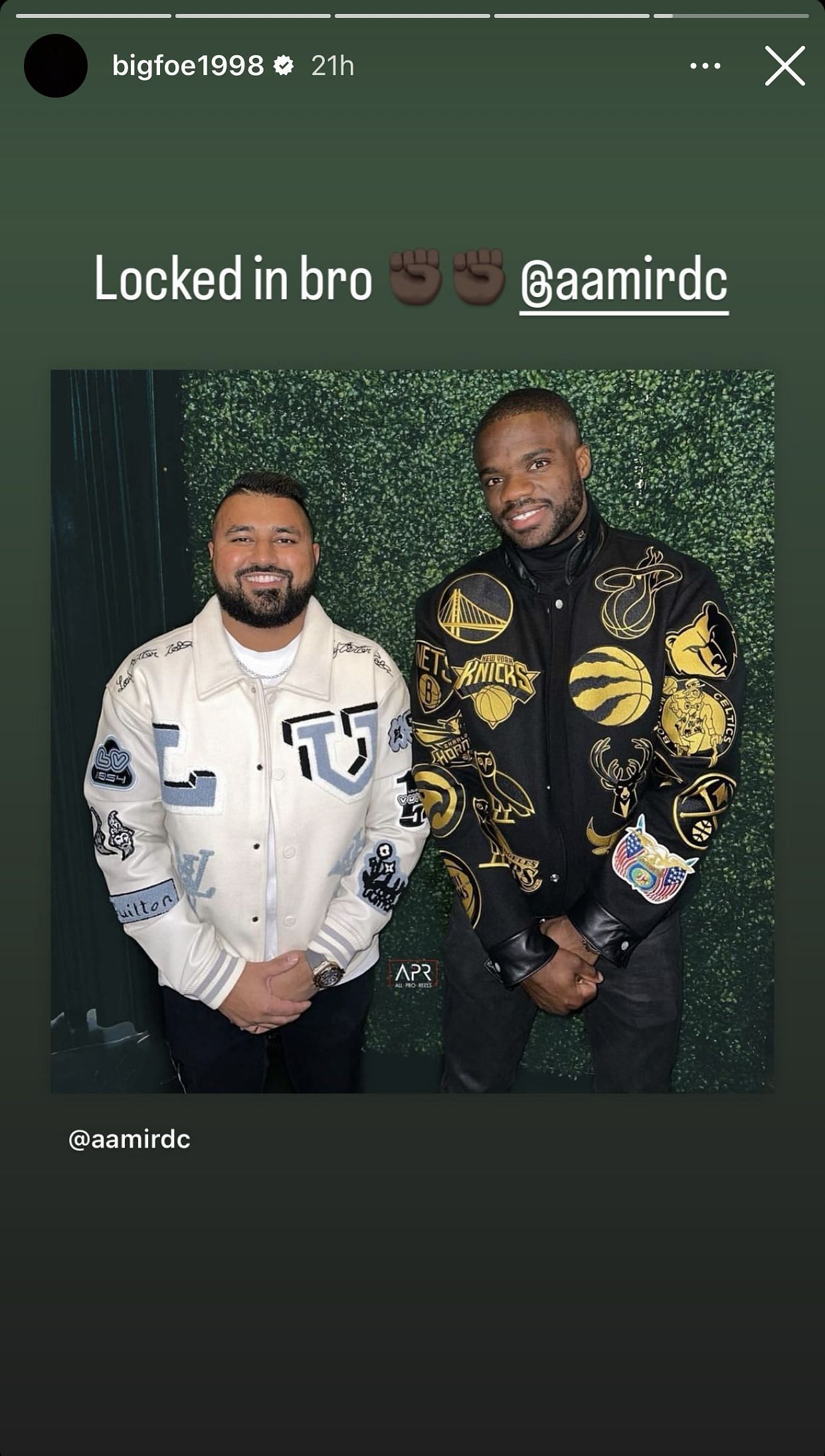 Tiafoe snapped with an American Entrepreneur