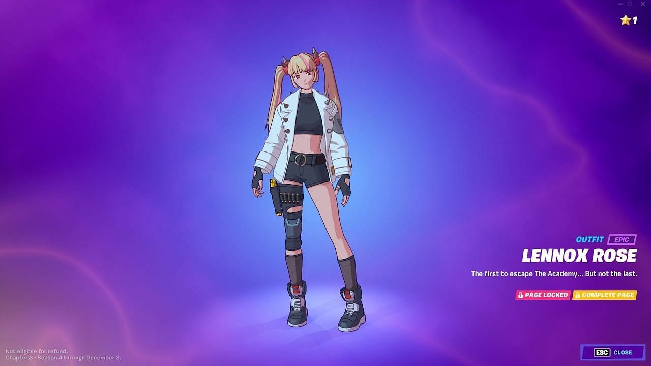 Lennox Rose Fortnite skin (Image via Noob Noob Fruit/YouTube)