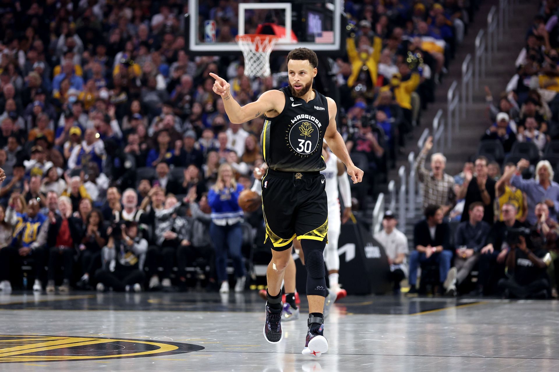 Steph Curry&#039;s jersey sales have been high (Image via Getty Images)