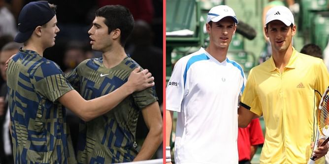 Holger Rune and Carlos Alcaraz emulate Novak Djokovic & Andy Murray by becoming first pair of teens to feature in ATP Top-10 since 2007