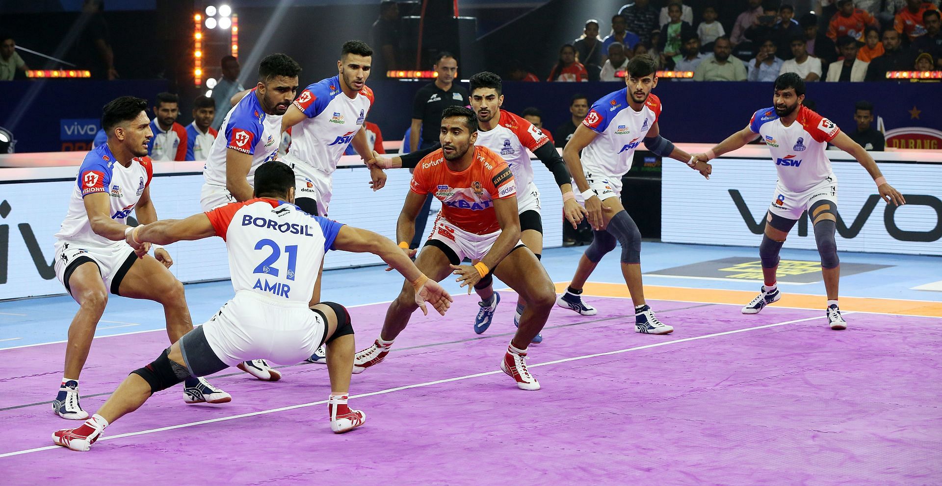 Gujarat Giants are 11th in the Pro Kabaddi 2022 points table (Image: Pro Kabaddi League)