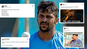 IPL 2023: "Finally, Lord at Eden Gardens" - Twitterati react as KKR acquire Shardul Thakur in an all-cash deal ahead of mini-auction