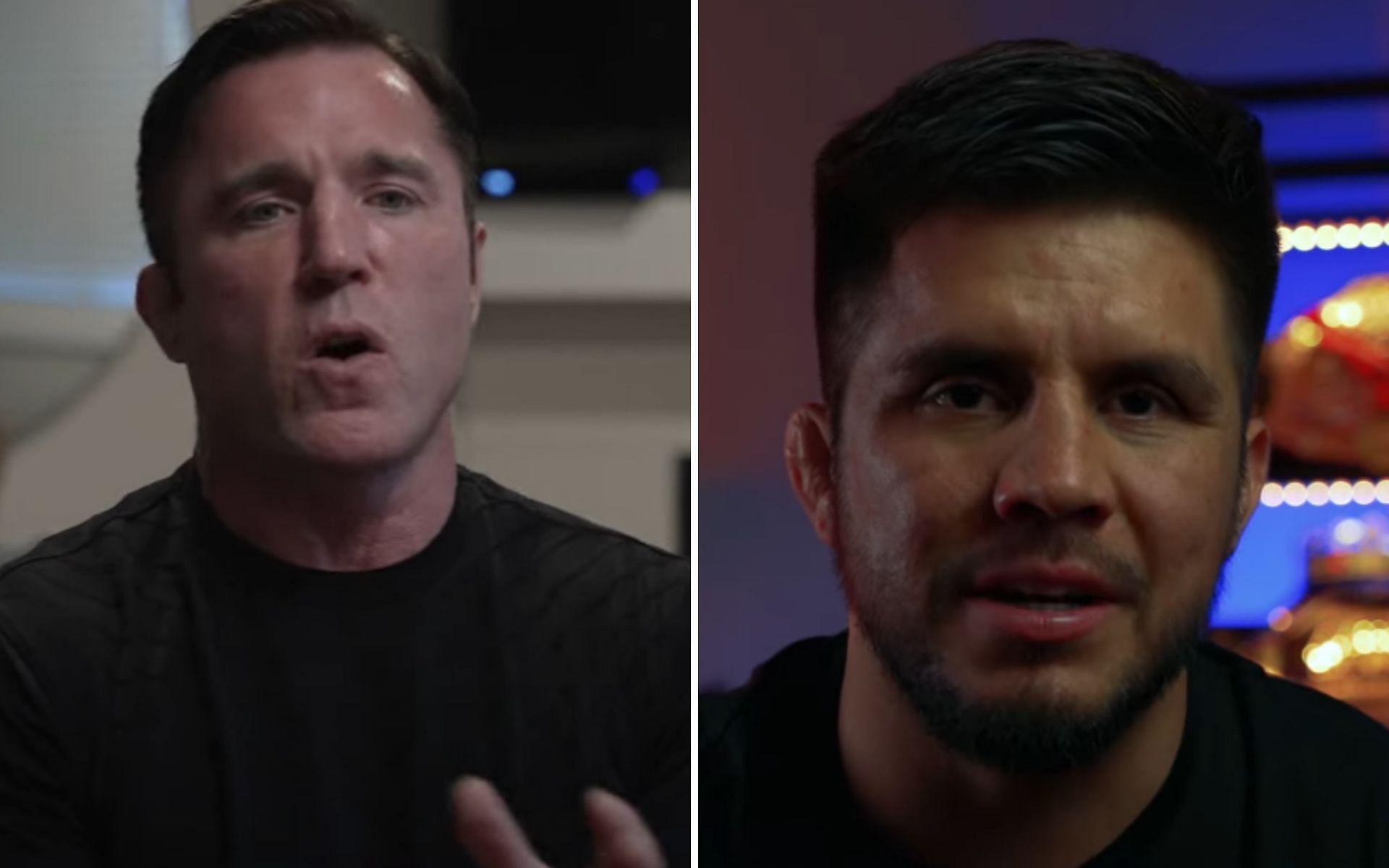 (L) Chael Sonnen (R) Henry Cejudo (Photo credit: Henry Cejudo - YouTube)