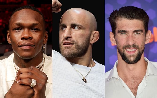 Israel Adesanya believes "Michael Phelps-type different" Alexander Volkanovski will defeat Islam Makhachev for lightweight title