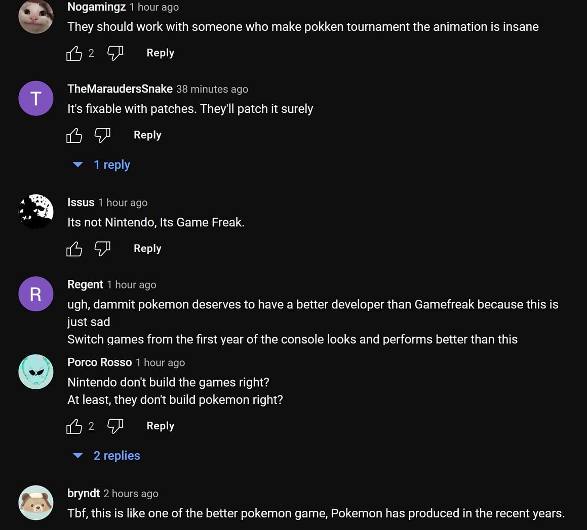 Fans in the YouTube comments section reacting to Disguised Toast&#039;s take on the game (Images via OTV COPIUM/YouTube)