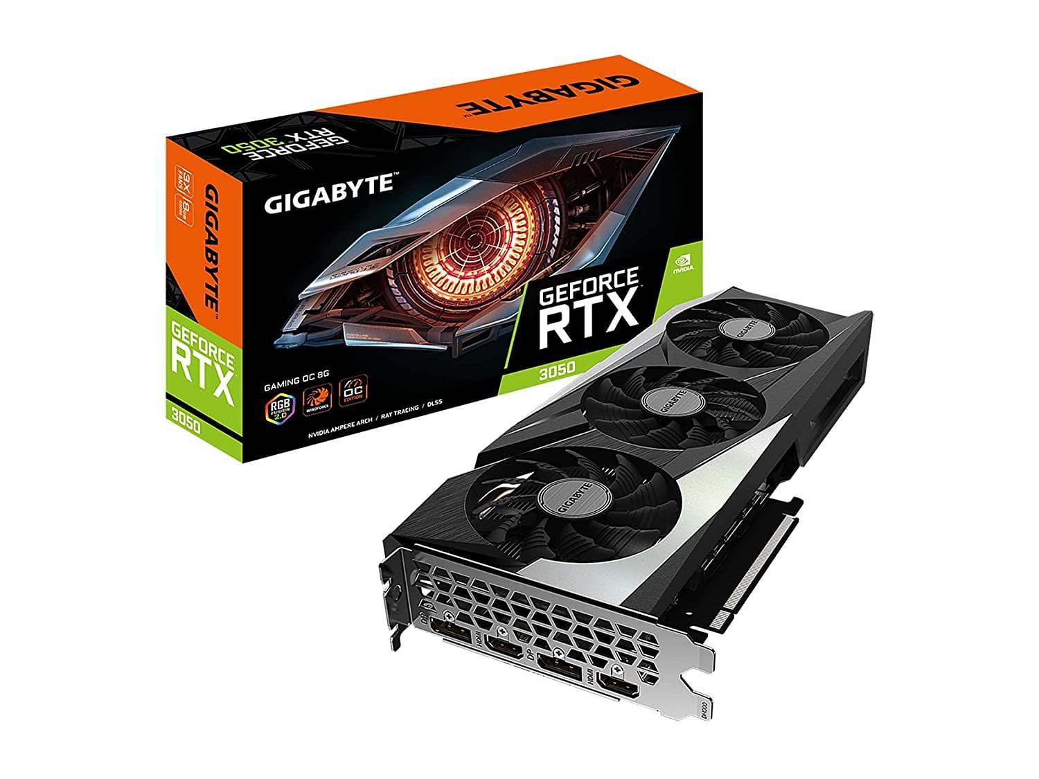 The Gigabyte GeForce RTX 3050 (Image via Amazon)