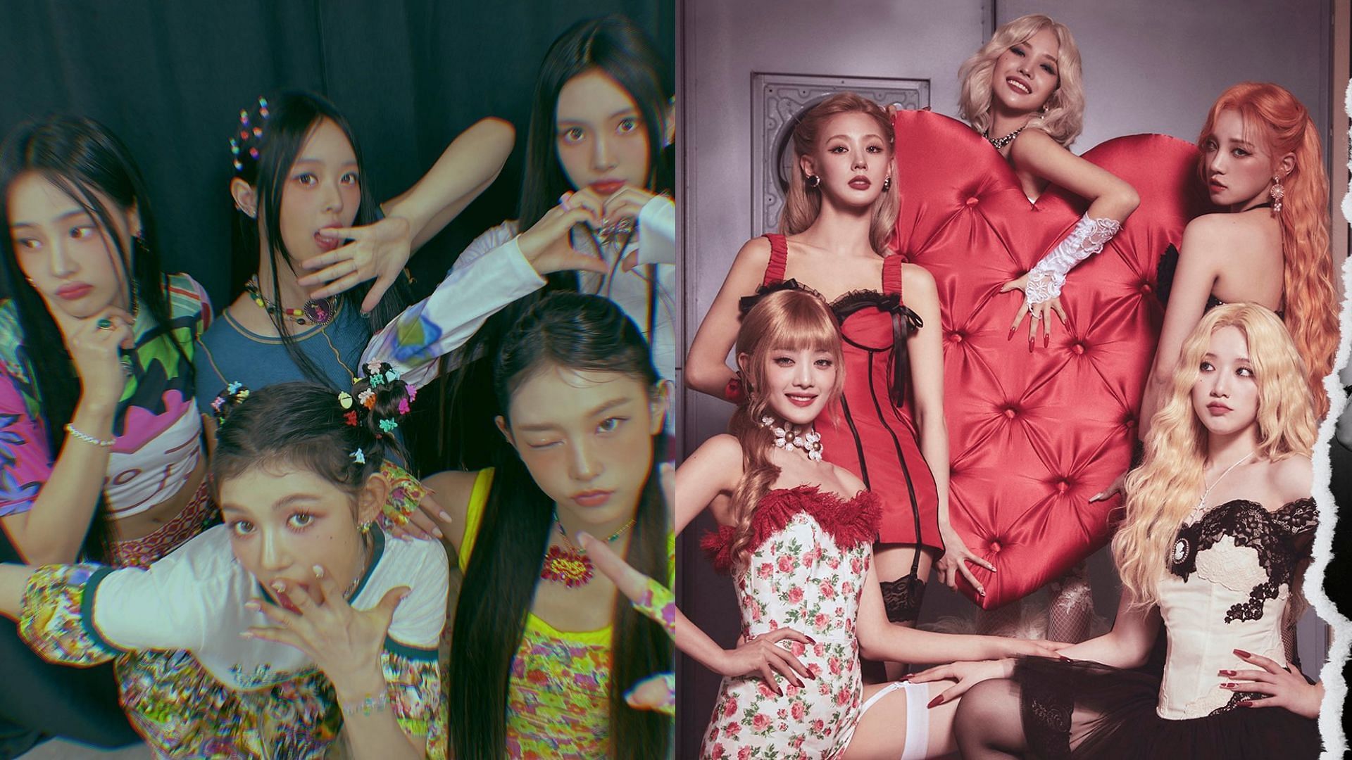 NewJeans and (G)I-DLE are some of the performers confirmed to perform at the Melon Music Awards 2022 (Images via Twitter/IVEstarship and G_I_DLE)