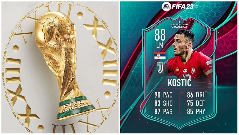 FIFA 23 leaks suggest that new Juventus signing Filip Kostic will receive a  World Cup Stars card