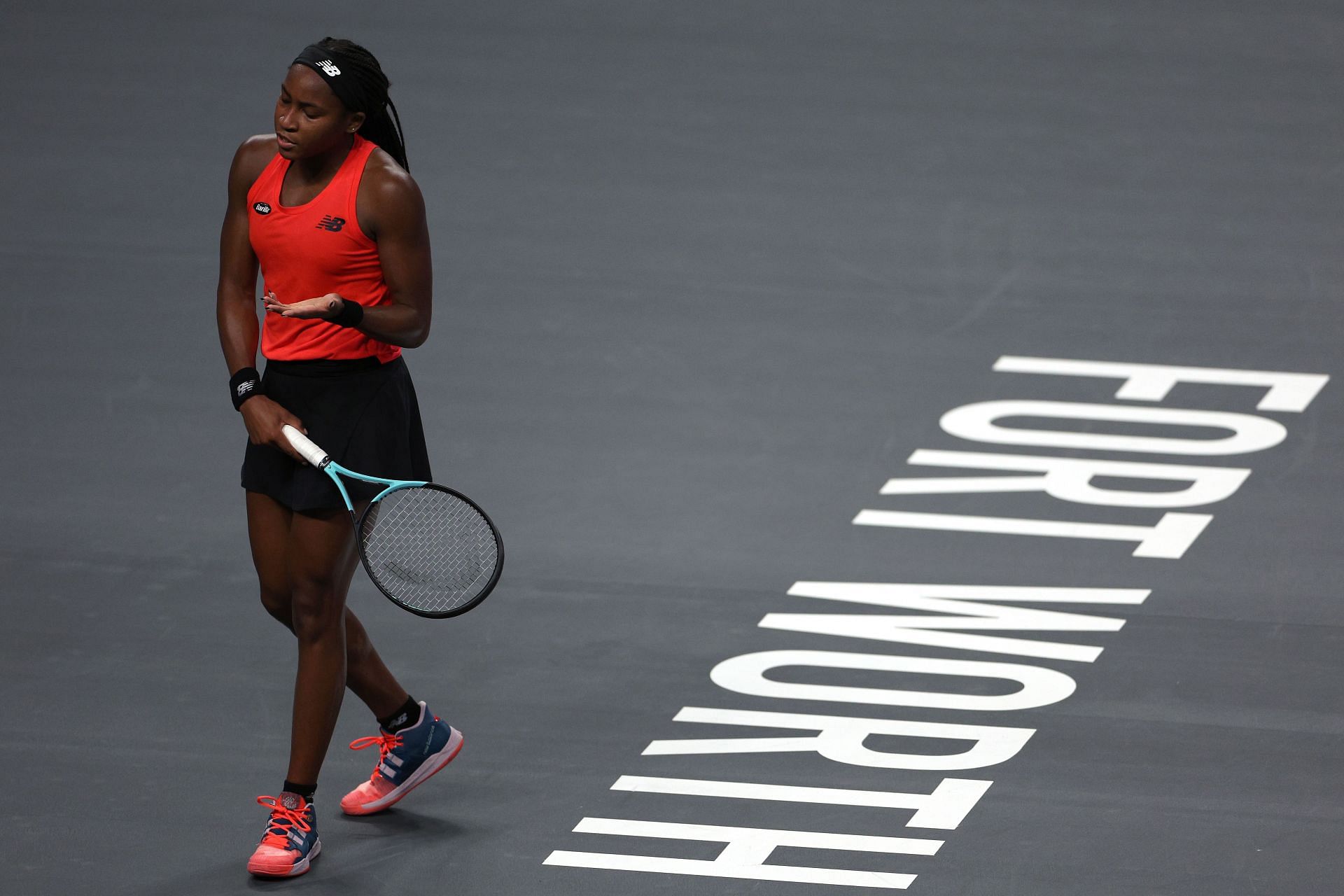 Gauff lost her 2022 WTA Finals contest against Kasatkina.