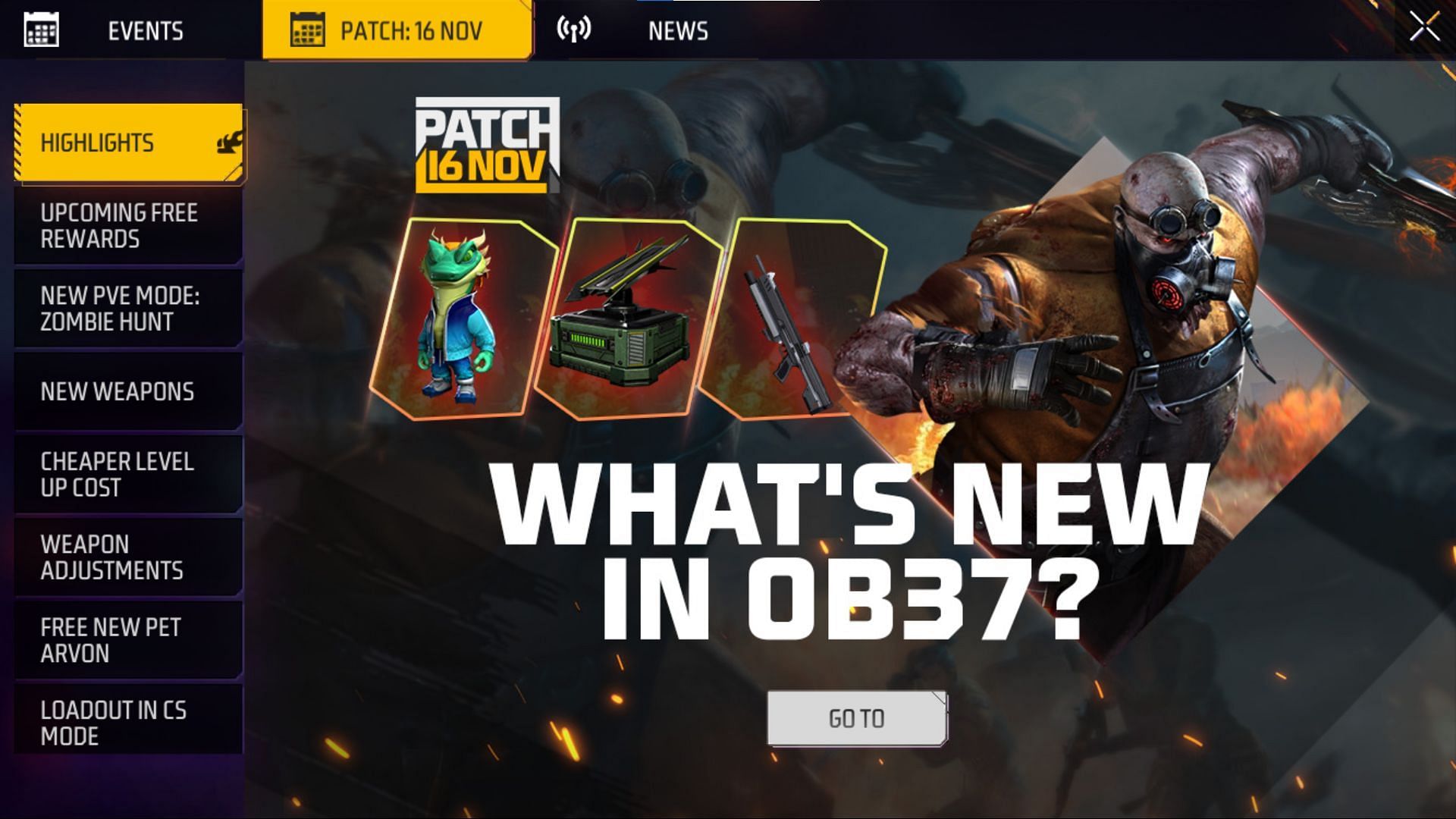 Several new features will be introduced with the OB37 update of the game (Image via Garena)