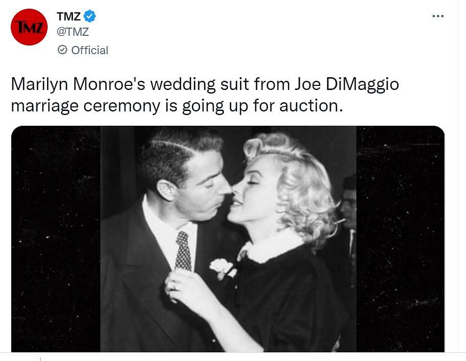 Lot Detail - Joe DiMaggio and Marilyn Monroe Wedding Picture