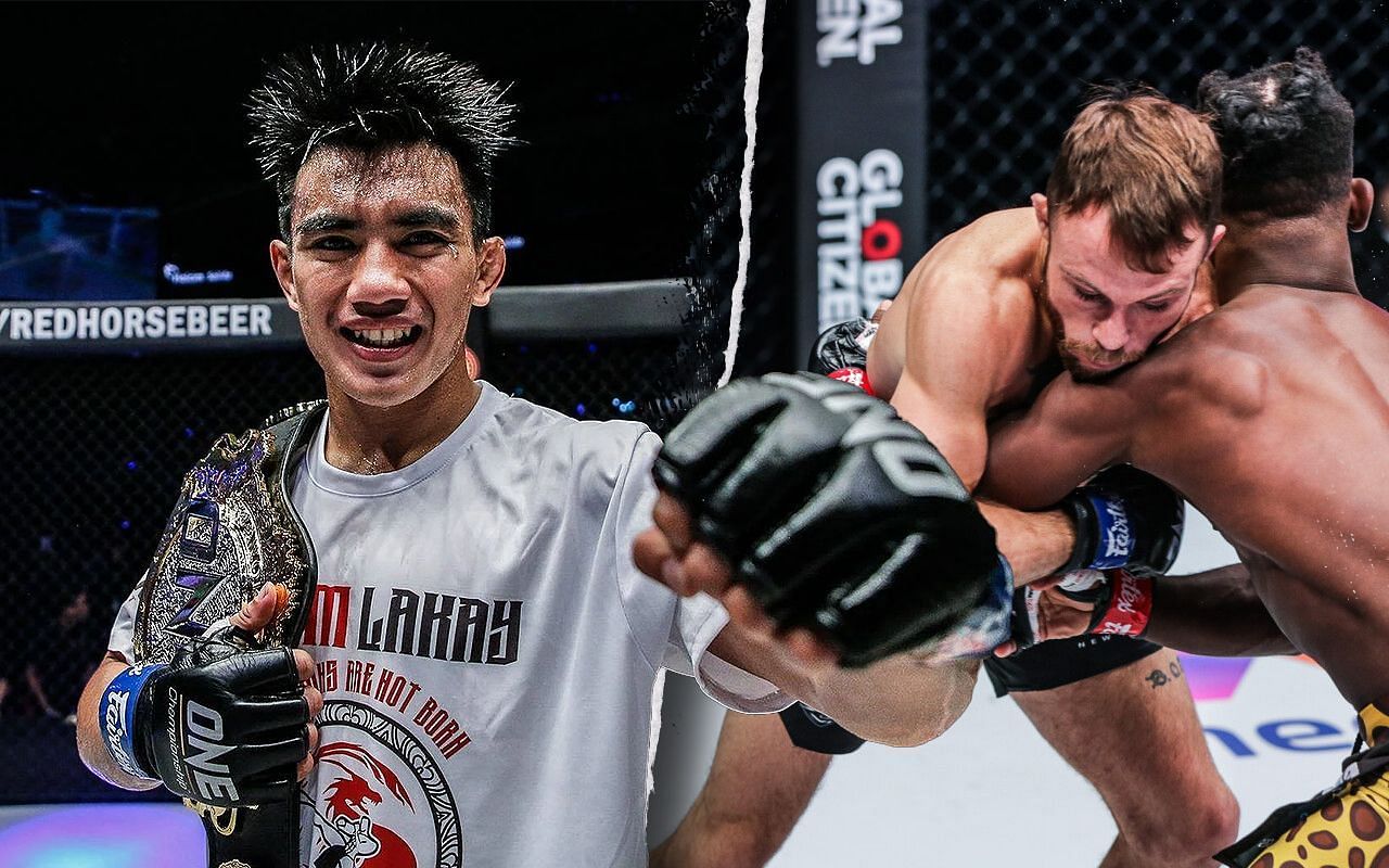 Joshua Pacio (L) acknowledges Jarred Brooks (R) as a worthy challenger. | Photo by ONE Championship