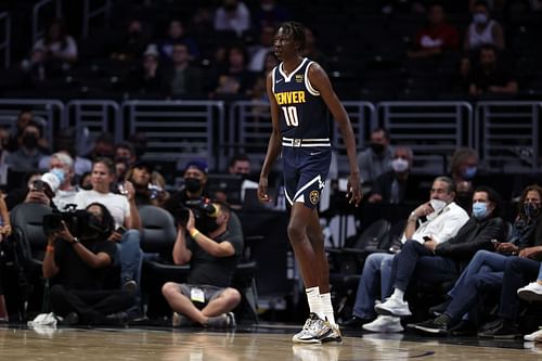 Bol Bol with the Denver Nuggets