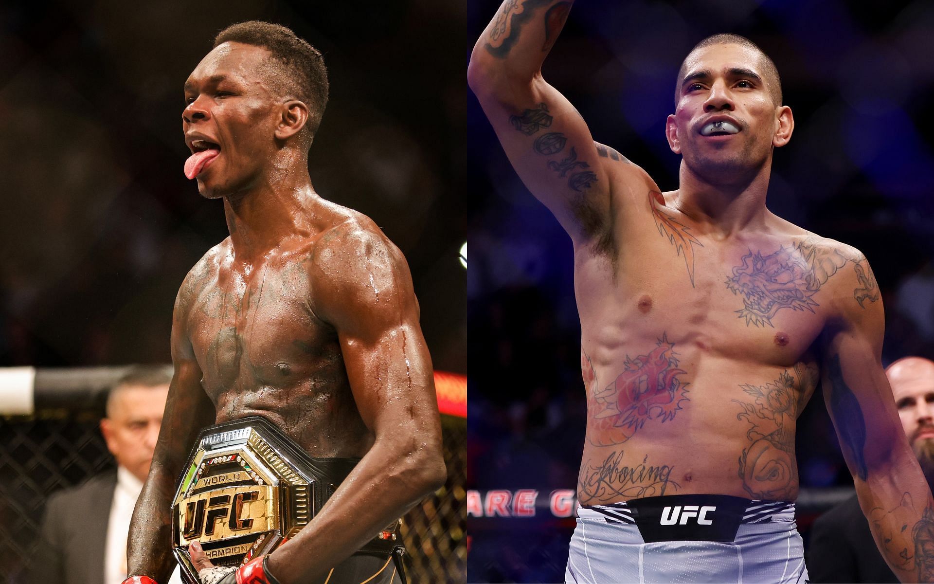 Israel Adesanya (left) and Alex Pereira (right) (Image credits Getty Images)