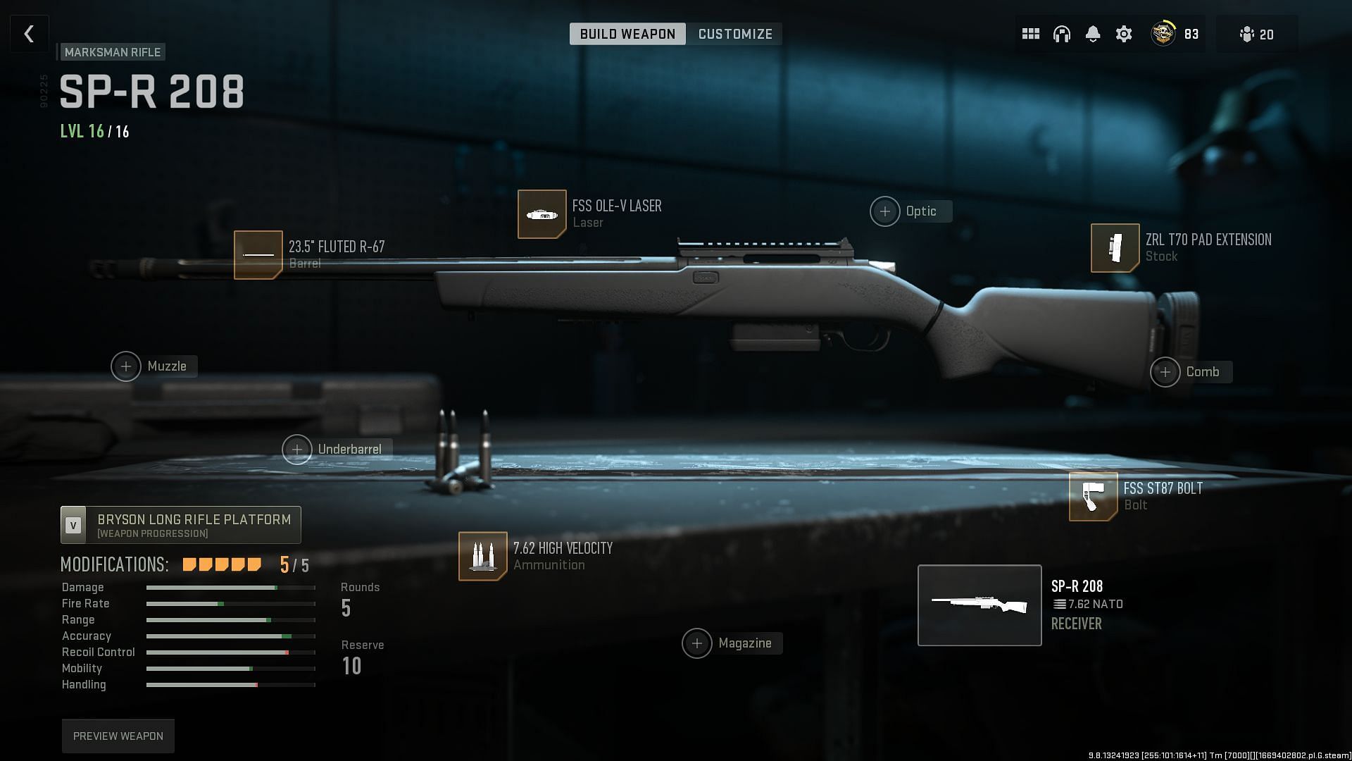 Best attachments for the SP-R 208 in Modern Warfare 2 (Image via Activision)