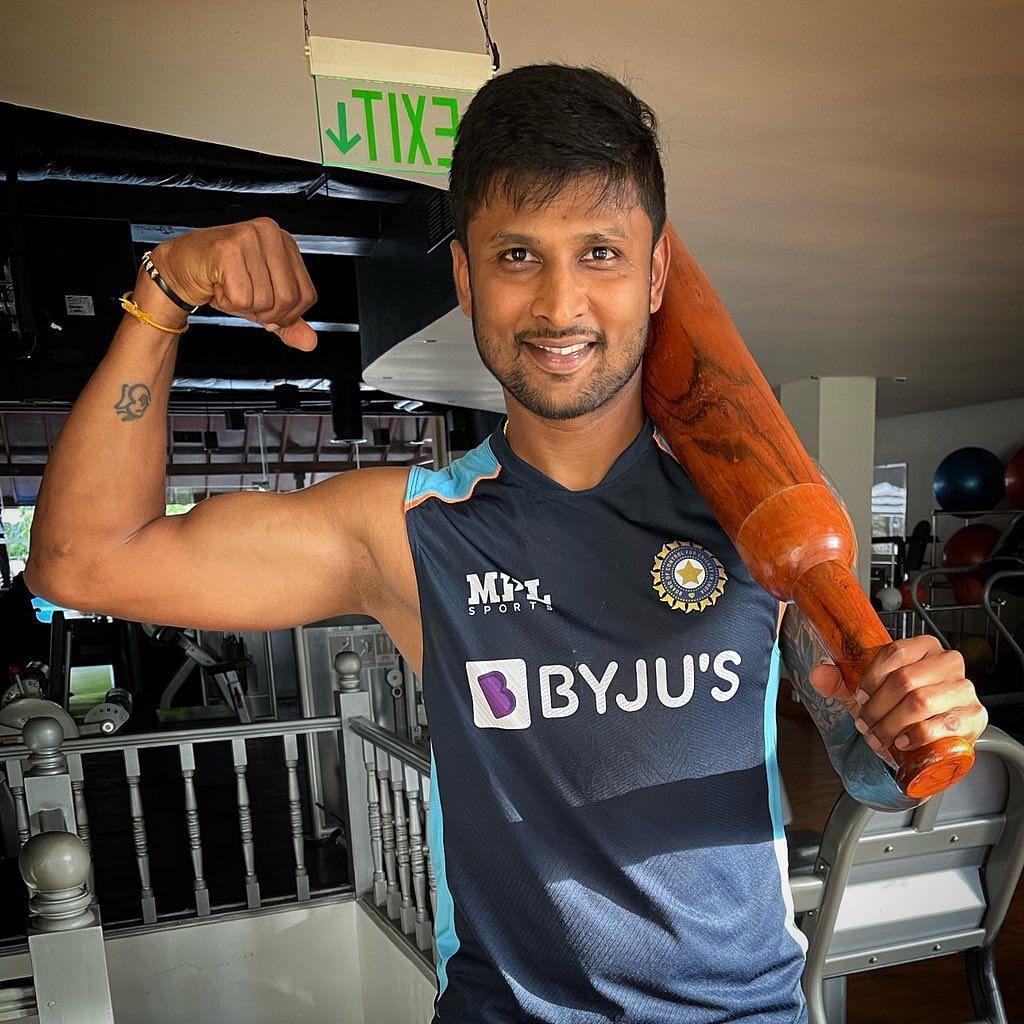 Krishnappa Gowtham made his ODI debut on July 23, 2021 in Colombo [Credits: Twitter]