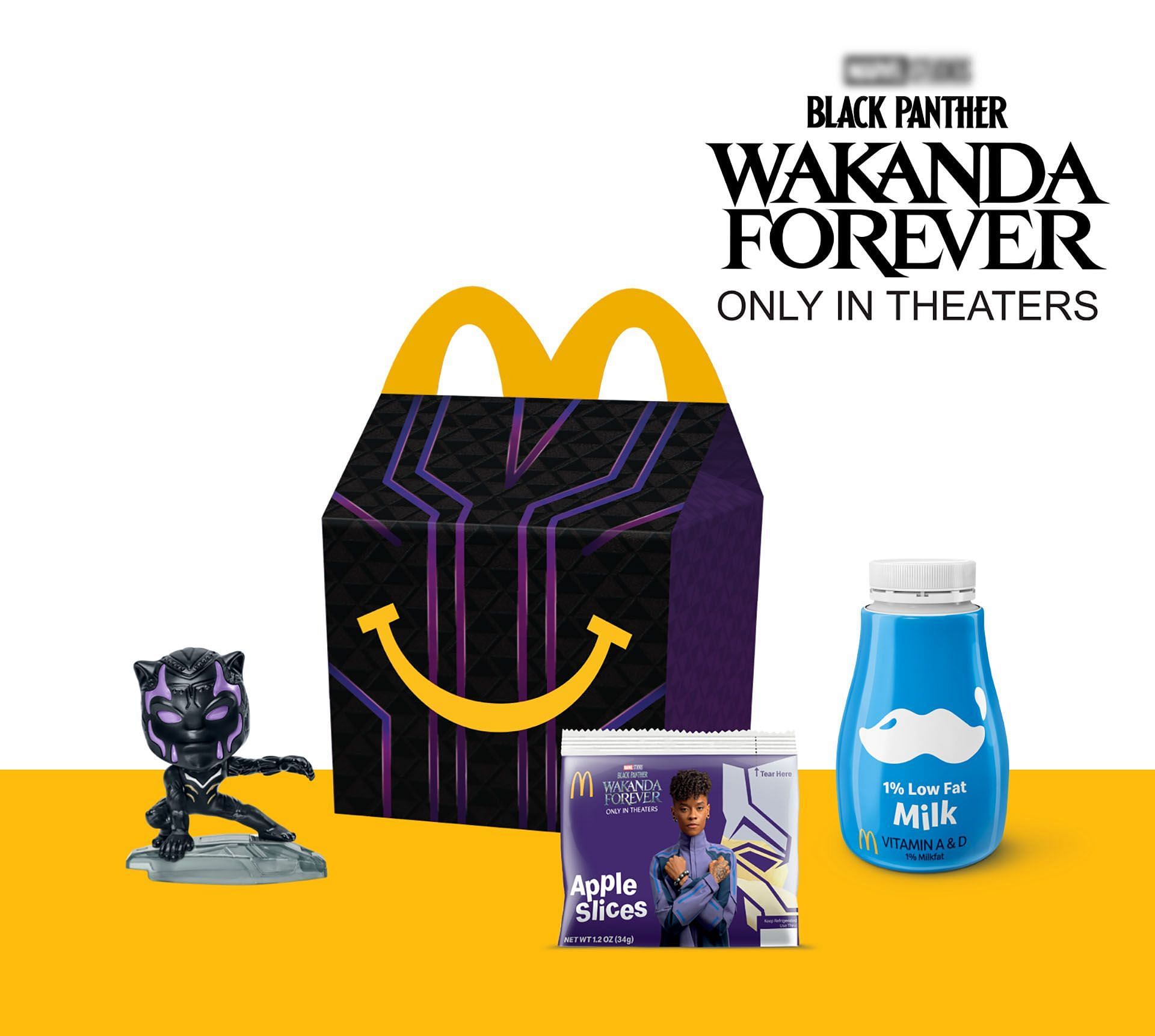 Promotional material for Wakanda Forever Happy Meal (Image via McDonald&#039;s)