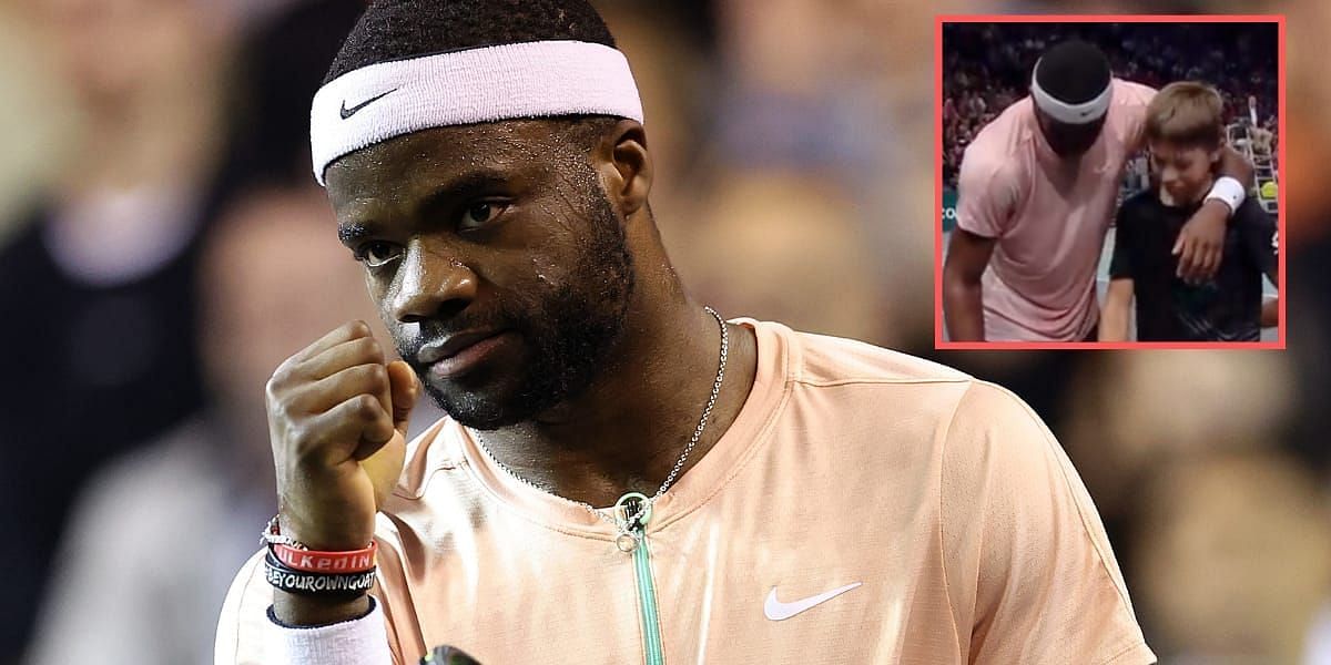 Frances Tiafoe shares a heartwarming moment with ball boy 