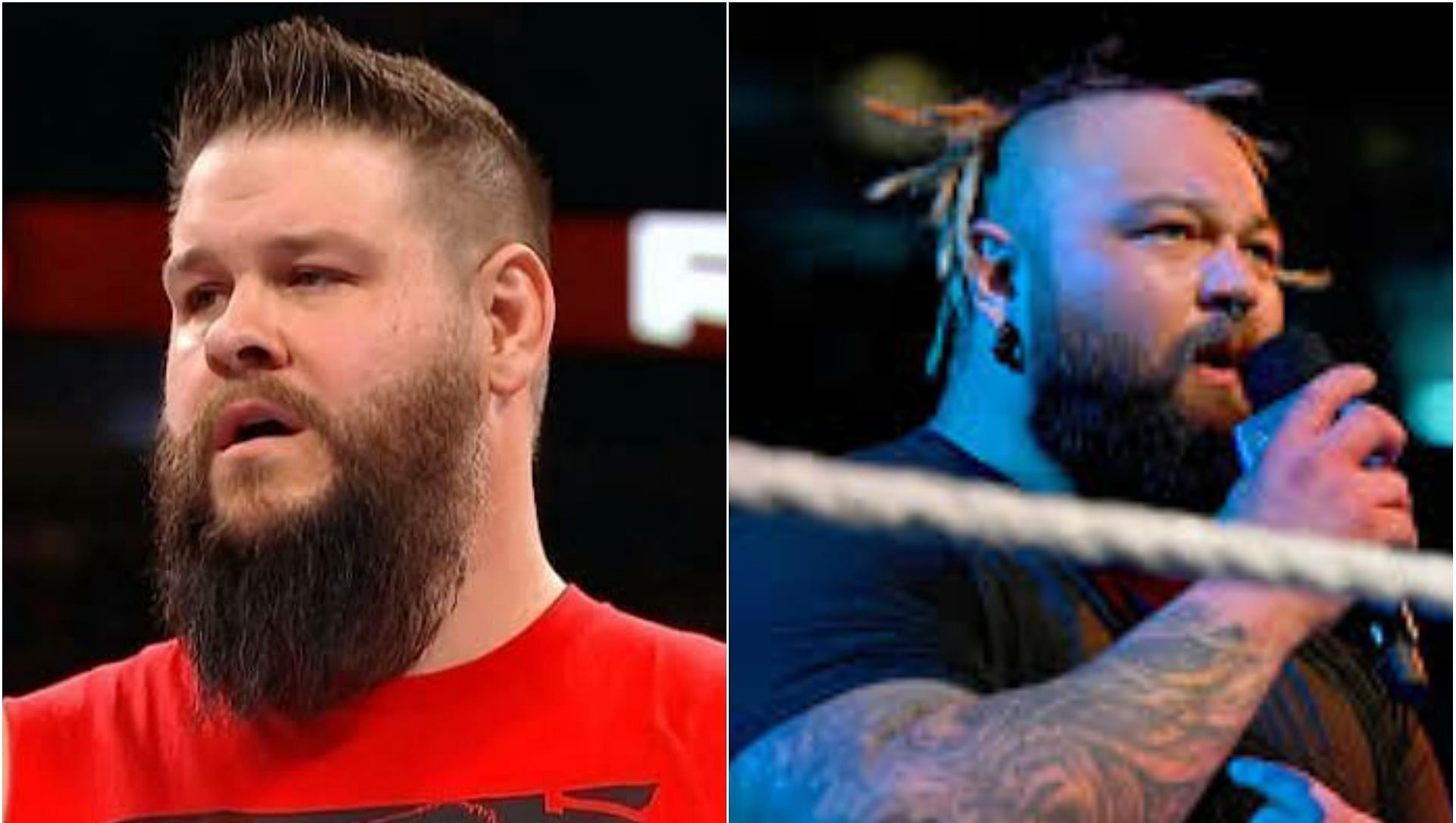 Kevin Owens(Left); Bray Wyatt(Right)