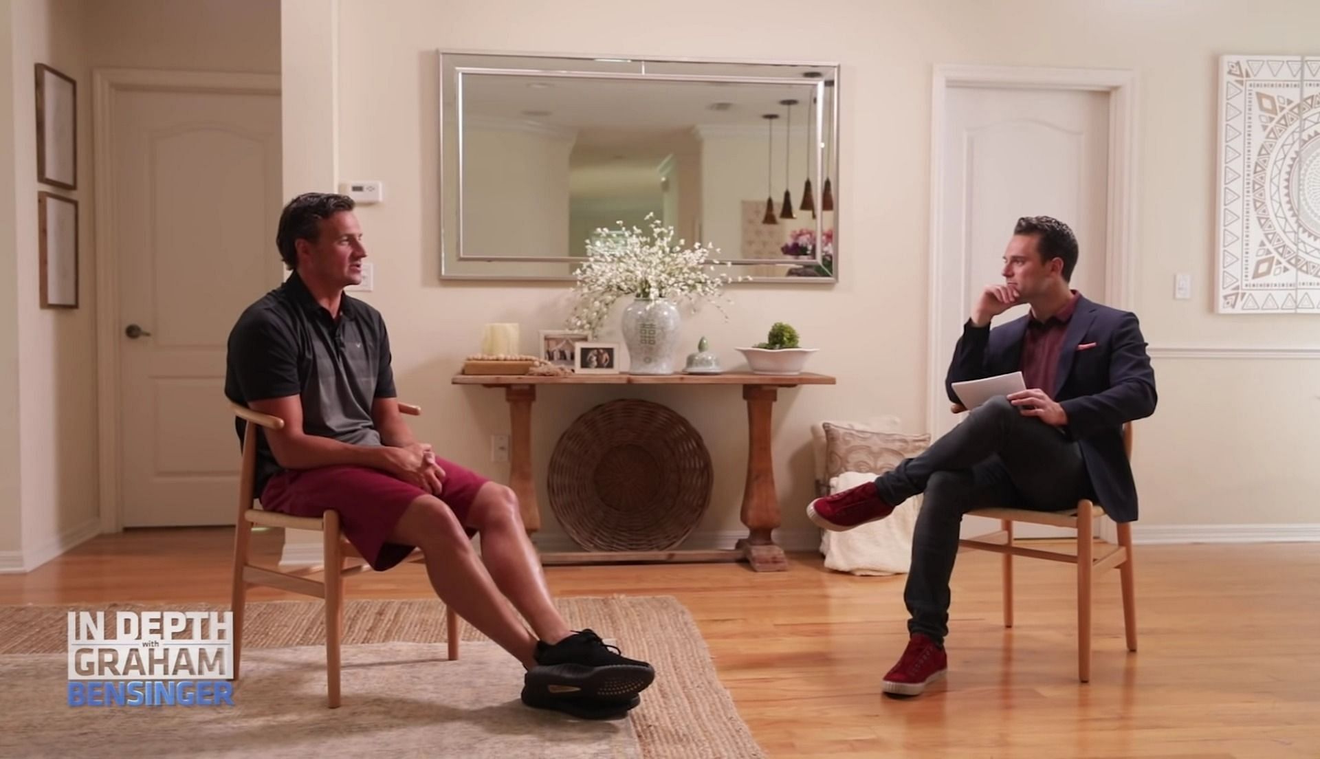 Ryan Lochte and Graham Bensinger (Image via YouTube/Graham Bensinger)