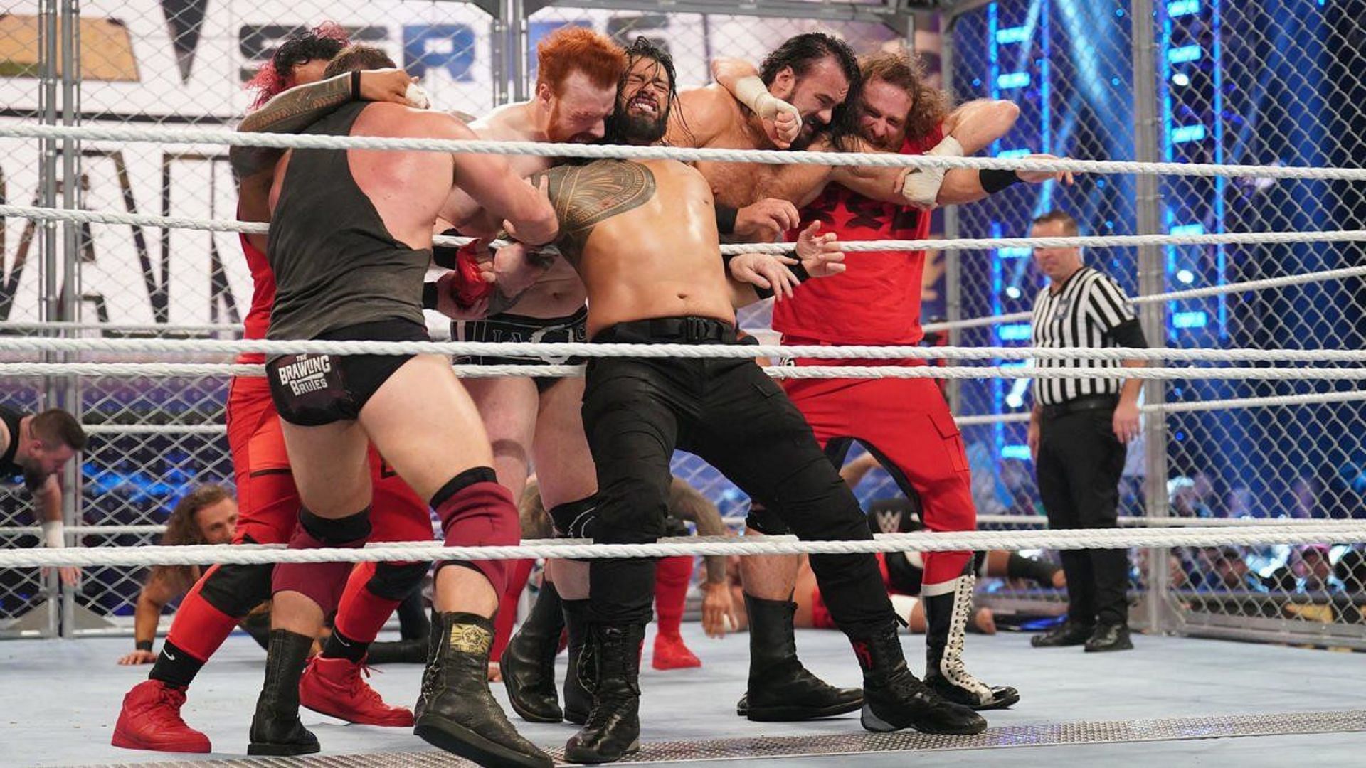 The Bloodline defeated The Brawling Brutes, Drew McIntyre, and Kevin Owens at WWE Survivor Series