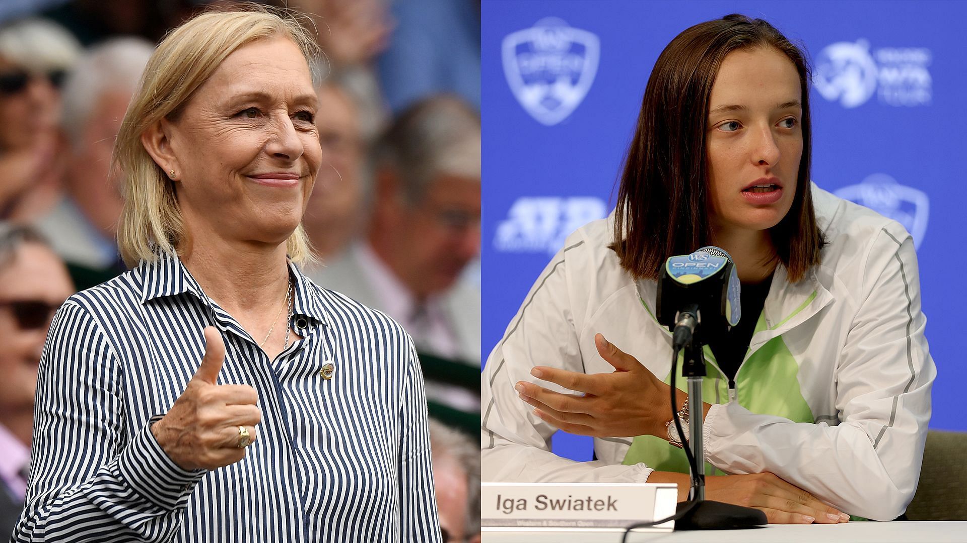 Martina Navratilova applauds Iga Swiatek for speaking out against Polish Tennis Association president Miroslaw Skrzypczynski 