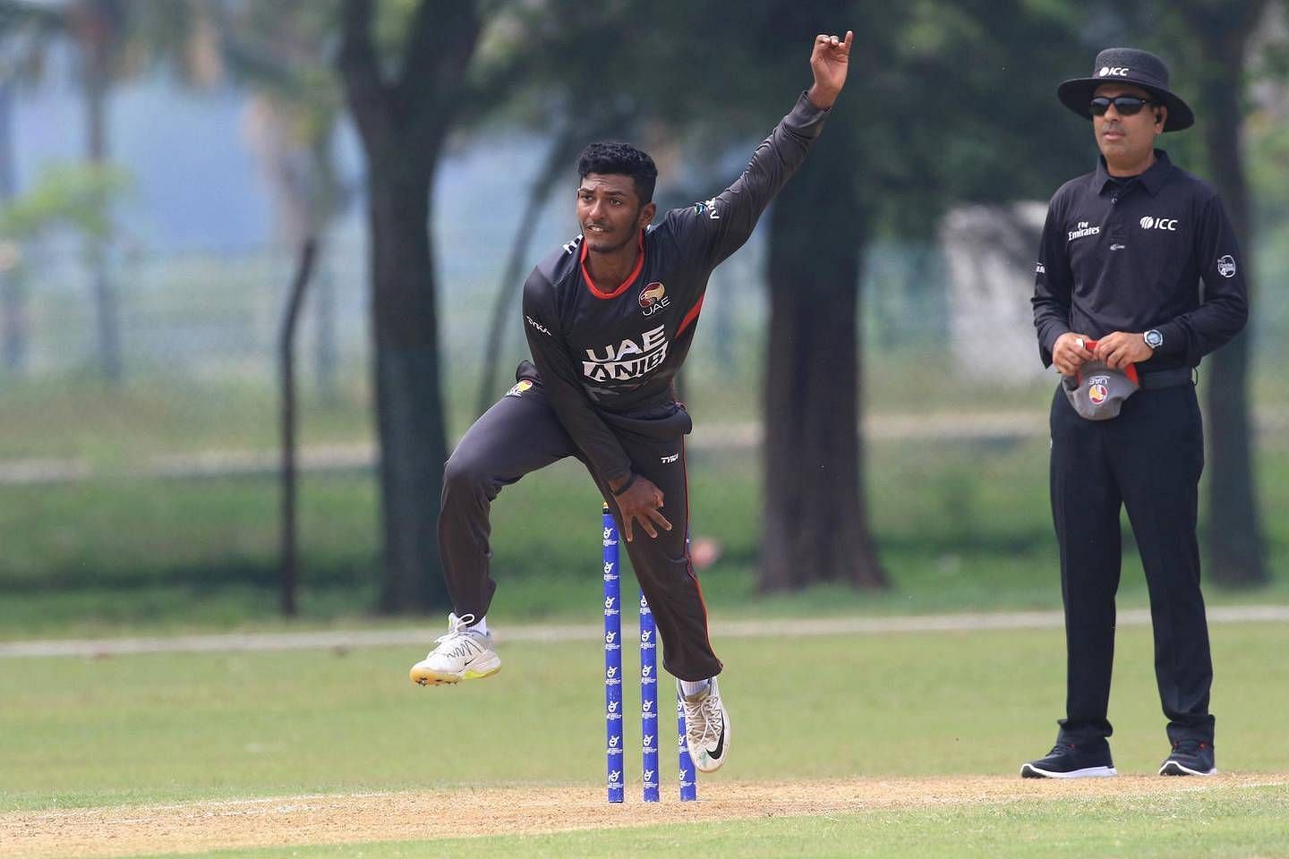 Meiyappan picked up a hat-trick against Sri Lanka. Pic Courtesy: thenationalnews.com