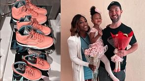 Serena Williams' husband thanks her sponsor for sending matching Jordans for their family