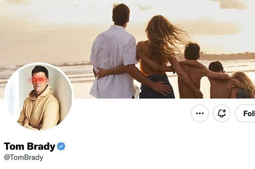 The Buccaneers QB's Twitter profile while still with Gisele. Source: New York Post