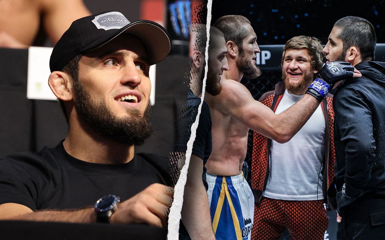 Islam Makhachev (L) was left impressed by his first ONE Championship experience at ONE 164. | [Photos: ONE Championship]