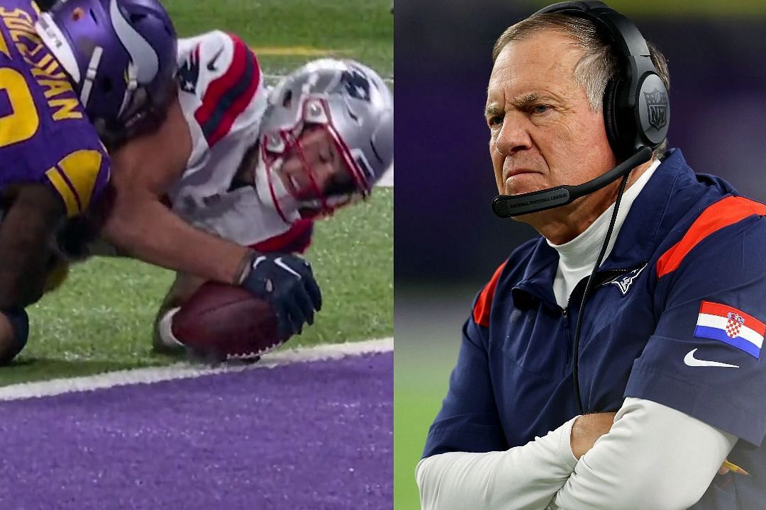 Bill Belichick snipes at reporter after Hunter Henry TD question | Image Credit: NBC Sports