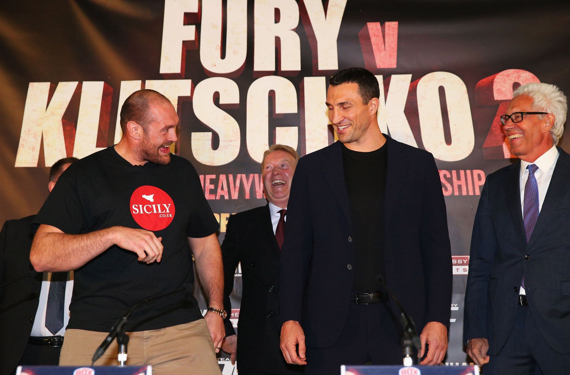 Tyson Fury &amp; Wladimir Klitschko Head to Head Press Conference