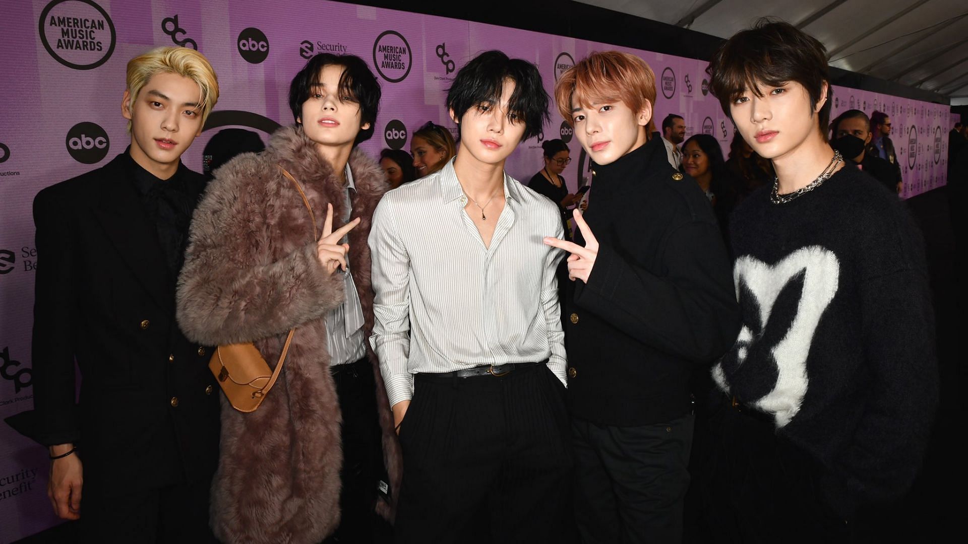 TXT at the American Music Awards 2022 (Image via Getty Images/Jerod Harris)