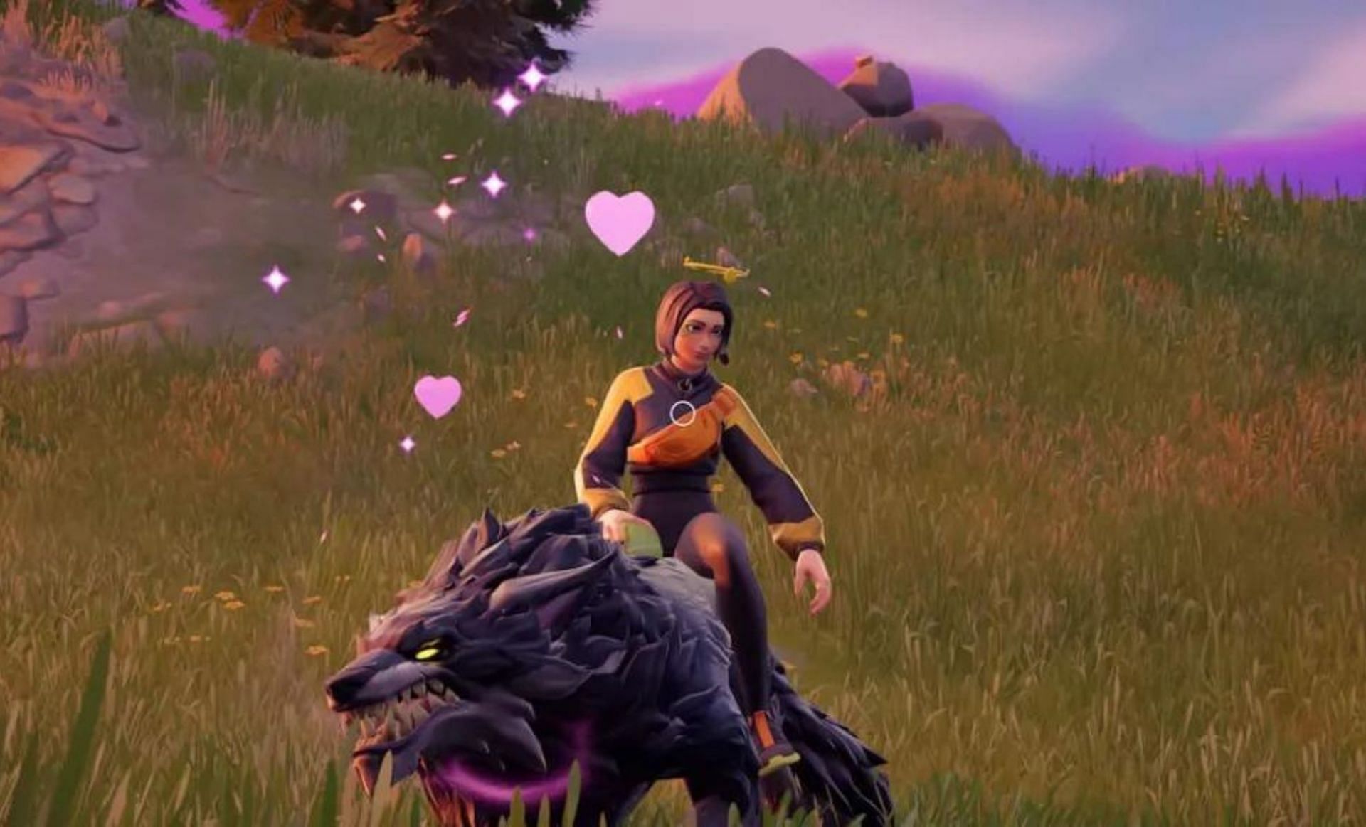 Tamed wildlife have hearts (Image via Epic Games)