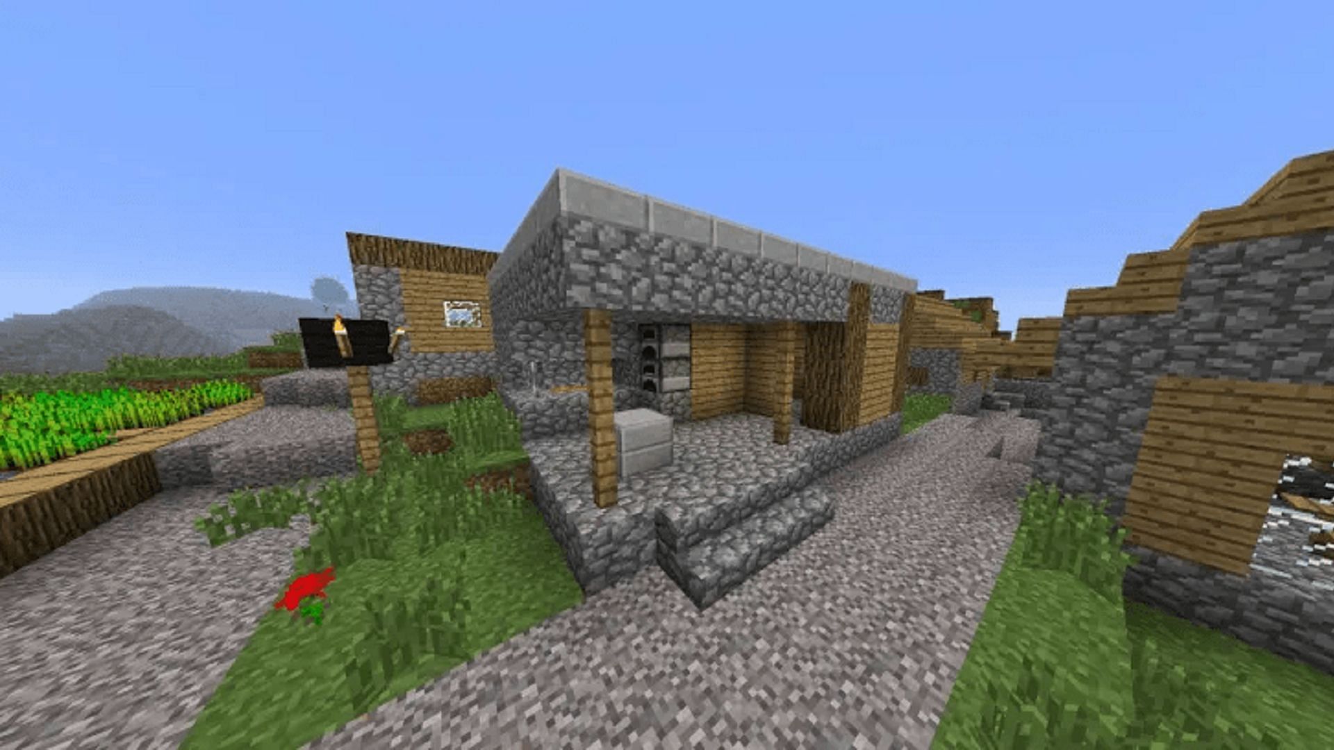 Blacksmiths are a huge help early on in Minecraft adventures (Image via Mojang)