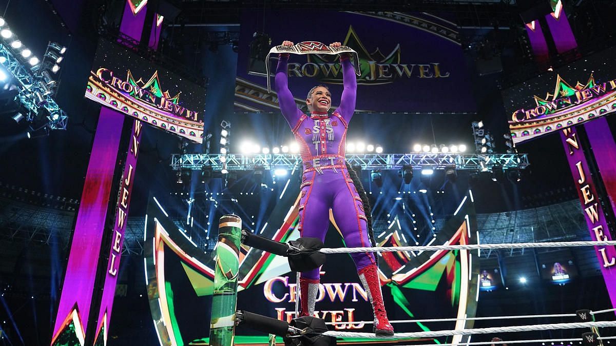 Bianca Bellair extends her women's title reign at Crown Jewel 2022 by more than seven months