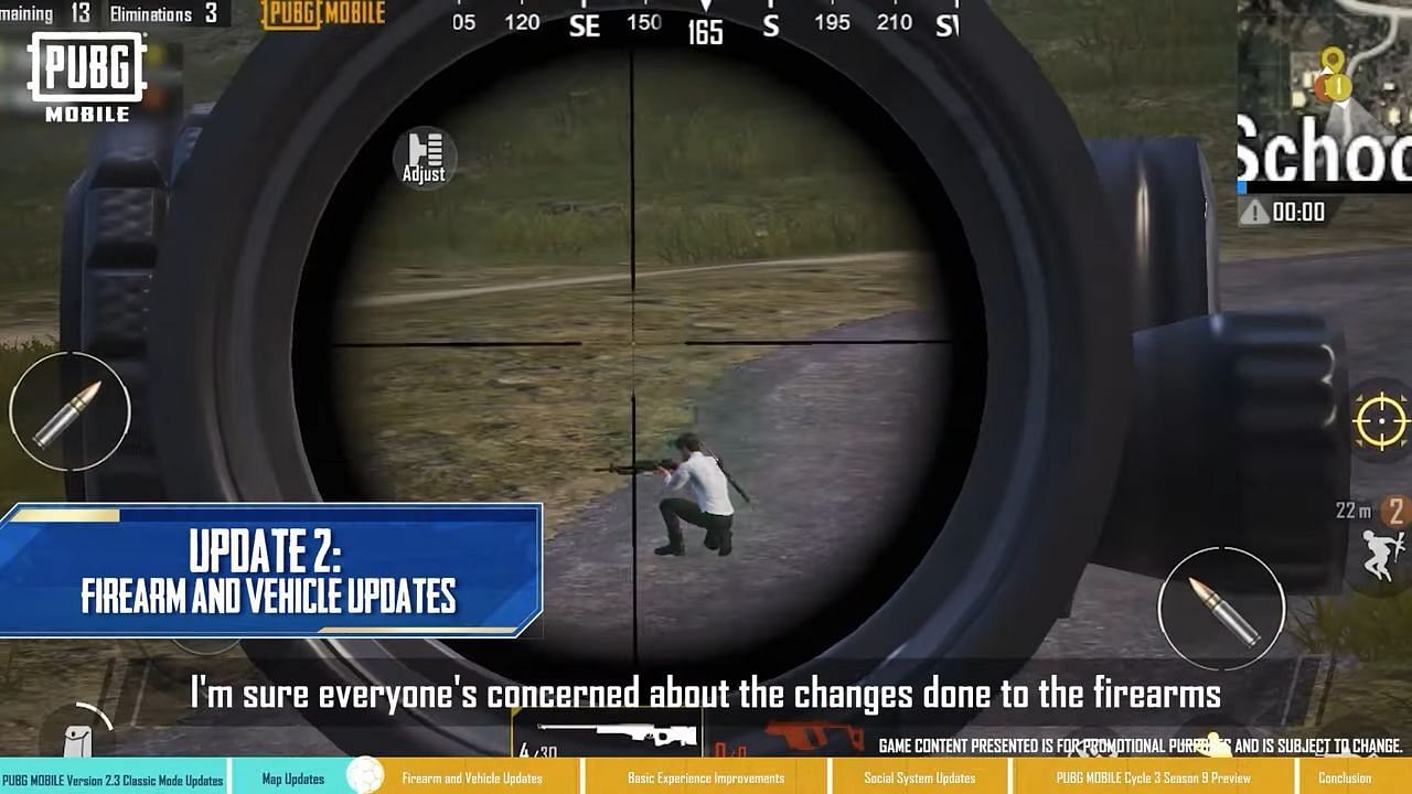 Changes will be made to firearms and vehicles as well (Image via Tencent)