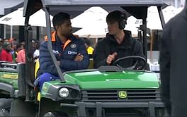 Watch: Suryakumar Yadav gives ground staff company during rain delay in second ODI in Hamilton