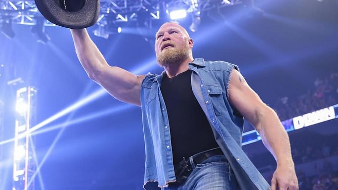 Undefeated megastar teases tag team with Brock Lesnar in WWE