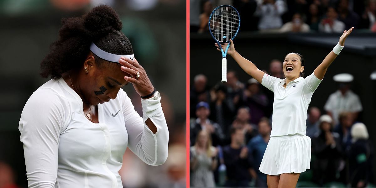 Harmony Tan defeated Serena Williams in the opening round of the 2022 Wimbledon Championships. 